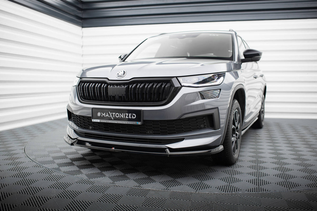 Frontspoiler Lippe, Seitenschweller und Heckdiffusor Skoda Kodiaq Sportline Mk1 Facelift