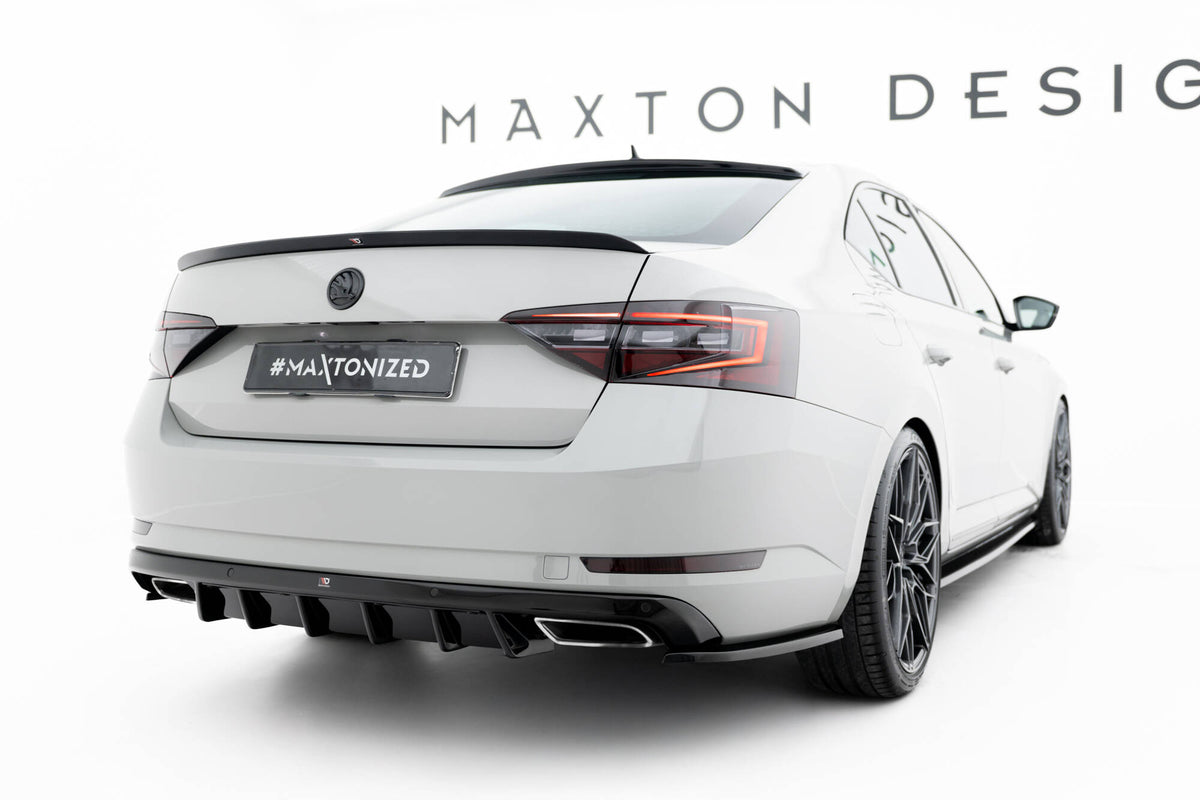 Frontspoiler Lippe, Seitenschweller, Heckdiffusor Skoda Superb Liftback MK3