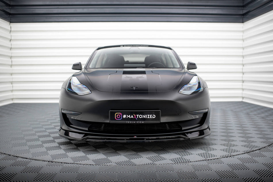 Frontspoiler Lippe, Seitenschweller und Heckdiffusor Satz Tesla Model 3