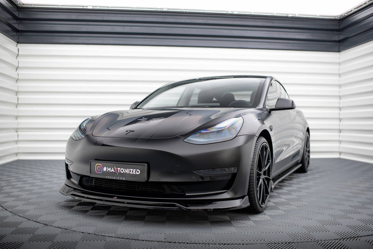 Frontspoiler Lippe, Seitenschweller und Heckdiffusor Satz Tesla Model 3