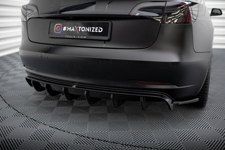 Frontspoiler Lippe, Seitenschweller und Heckdiffusor Satz Tesla Model 3