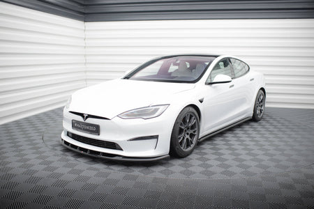 Frontspoiler Lippe, Seitenschweller und Heckdiffusor Satz Tesla Model S Plaid Mk1 Facelift