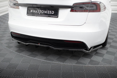 Frontspoiler Lippe, Seitenschweller und Heckdiffusor Satz Tesla Model S Plaid Mk1 Facelift