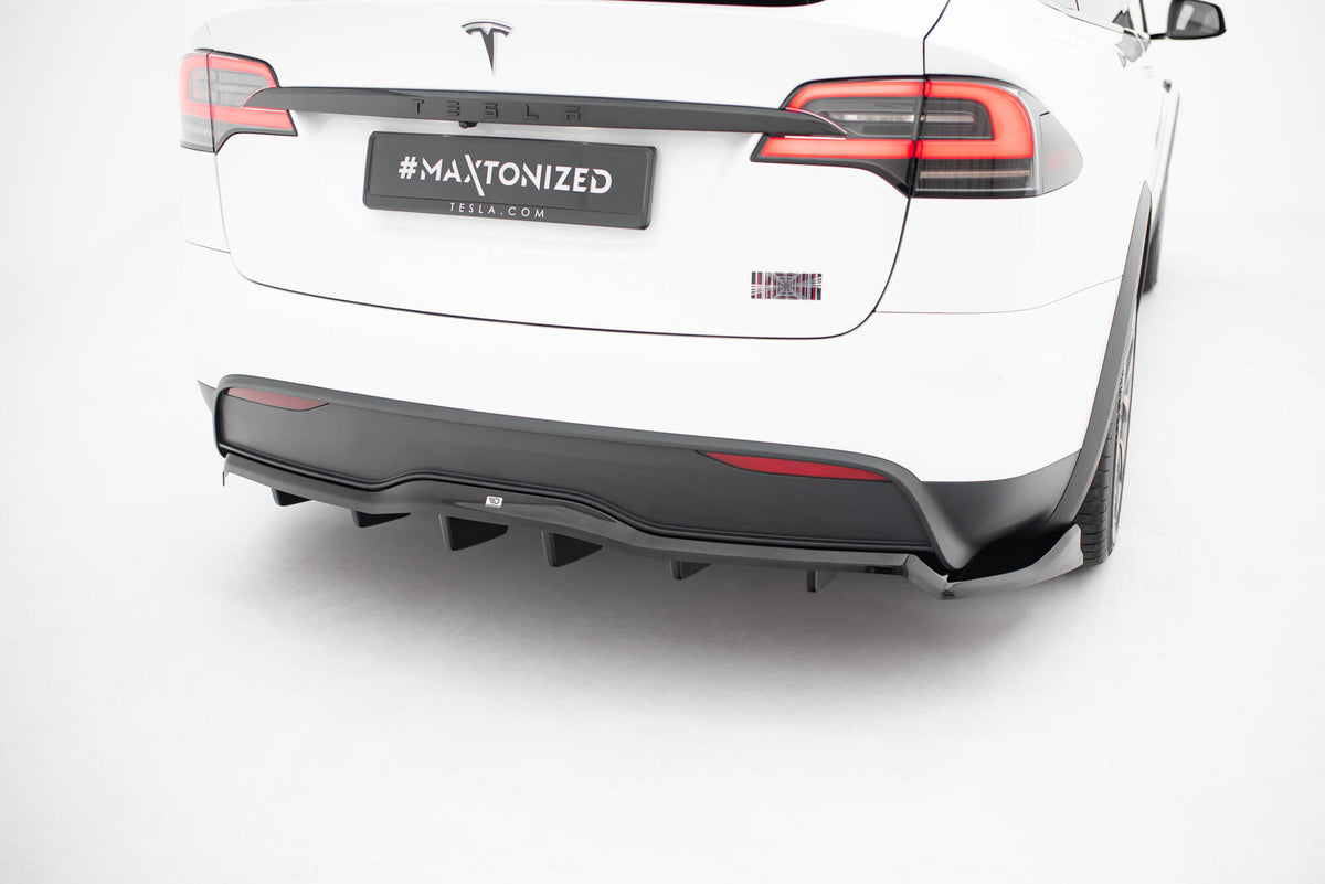 Frontspoiler Lippe Tesla Model X Mk1 Facelift & Seitenschweller & Heckdiffusor