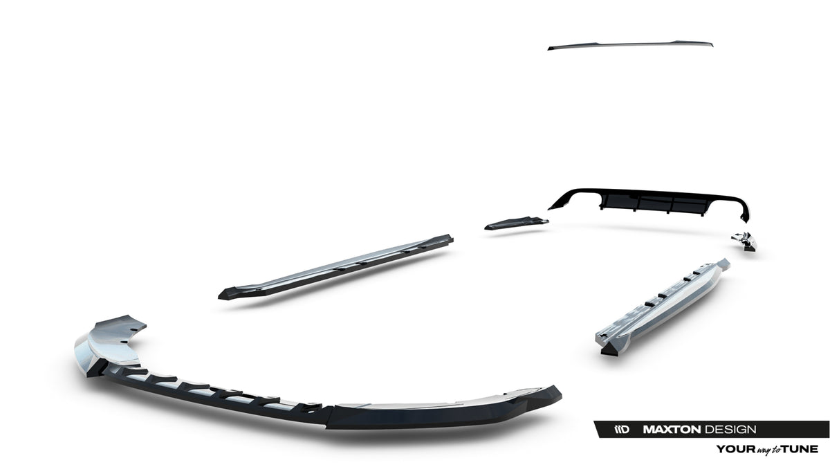 Frontspoiler Lippe, Seitenschweller, Heckdiffusor V.2 Cupra Leon ST MK1 Facelift