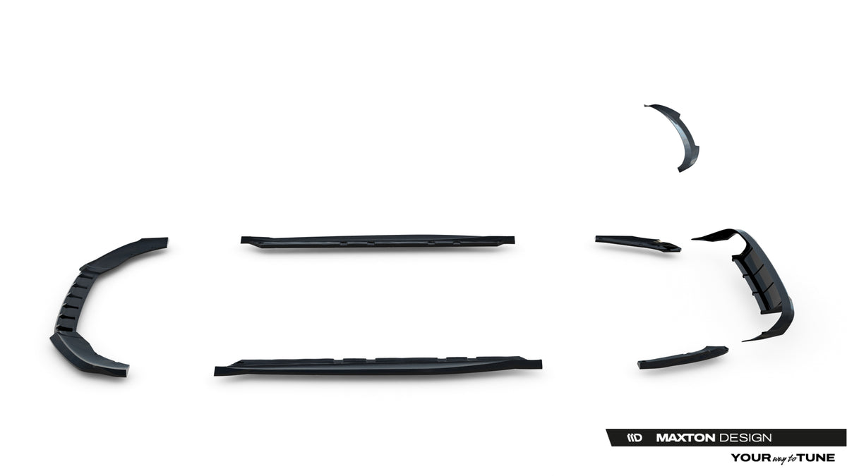 Frontspoiler Lippe, Seitenschweller, Heckdiffusor V.2 Cupra Leon ST MK1 Facelift