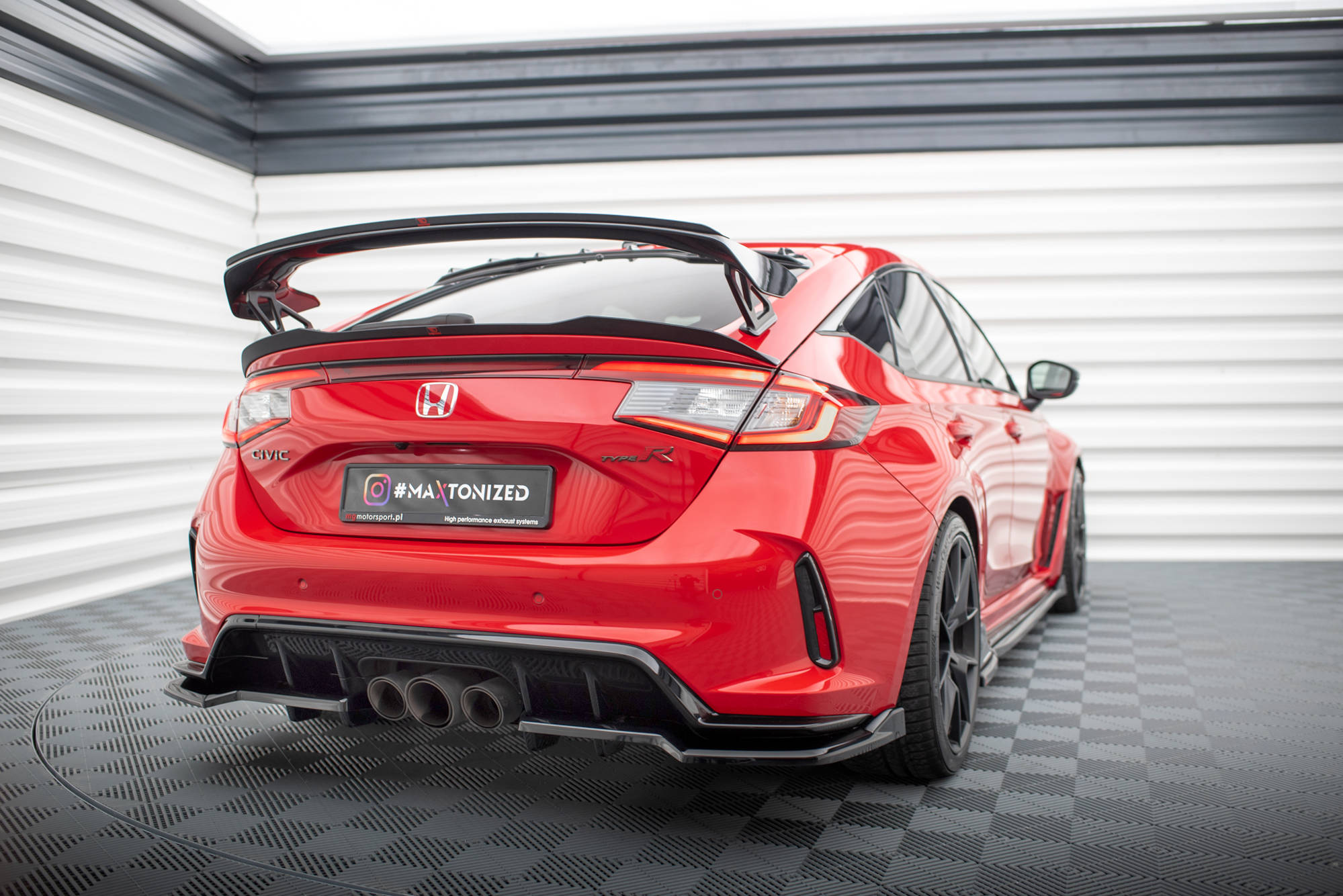 Frontspoiler Lippe V.2 Honda Civic Type-R Mk 11 + Heckdiffusor + Seitenschweller Honda Civic Type-R Mk 11