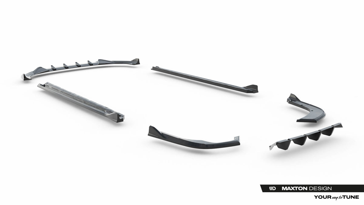 Frontspoiler Lippe, Seitenschweller, Heckdiffusor V.2 Skoda Superb Sportline MK4