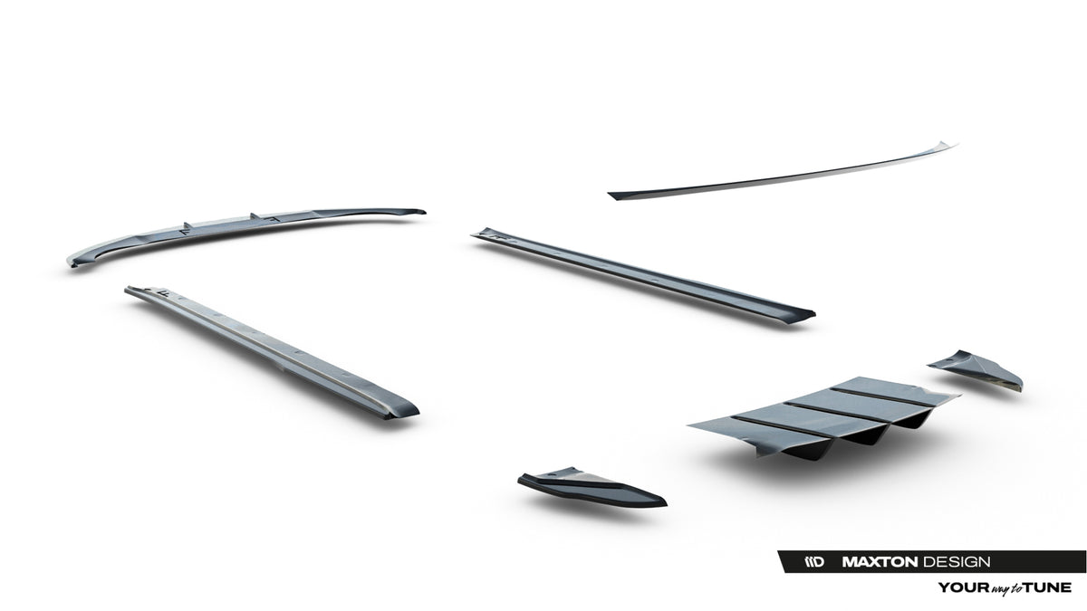 Frontspoiler Lippe, Seitenschweller, Heckdiffusor V.2 Tesla Model S MK1