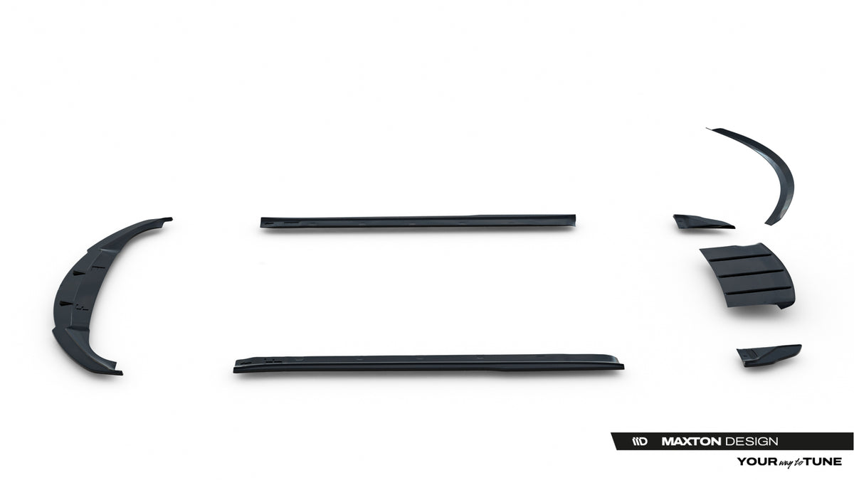 Frontspoiler Lippe, Seitenschweller, Heckdiffusor V.2 Tesla Model S MK1