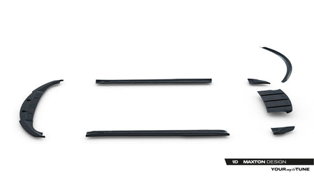 Frontspoiler Lippe, Seitenschweller, Heckdiffusor V.2 Tesla Model S MK1