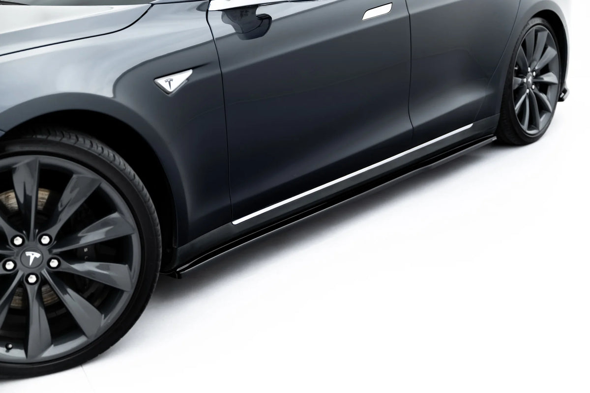 Frontspoiler Lippe, Seitenschweller, Heckdiffusor V.2 Tesla Model S MK1