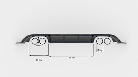 Frontspoiler Lippe V.2 Volkswagen Golf R Hatchback Mk7 Facelift