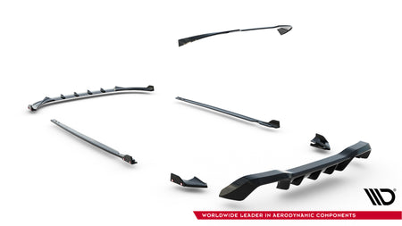 Frontspoiler Lippe, Seitenschweller, Heckdiffusor V.3 Volkswagen Golf R Hatchback MK8 Facelift