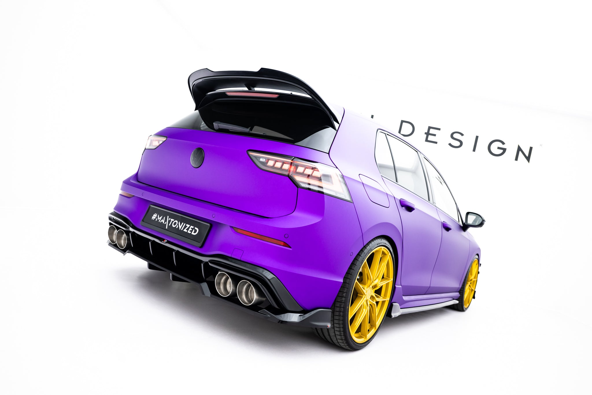 Frontspoiler Lippe, Seitenschweller, Heckdiffusor V.6 Volkswagen Golf R Hatchback MK8 Facelift