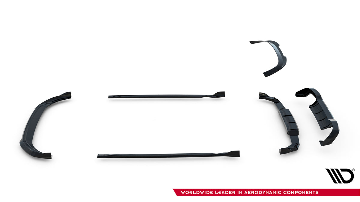 Frontspoiler Lippe, Seitenschweller, Heckdiffusor V.6 Volkswagen Golf R Hatchback MK8 Facelift
