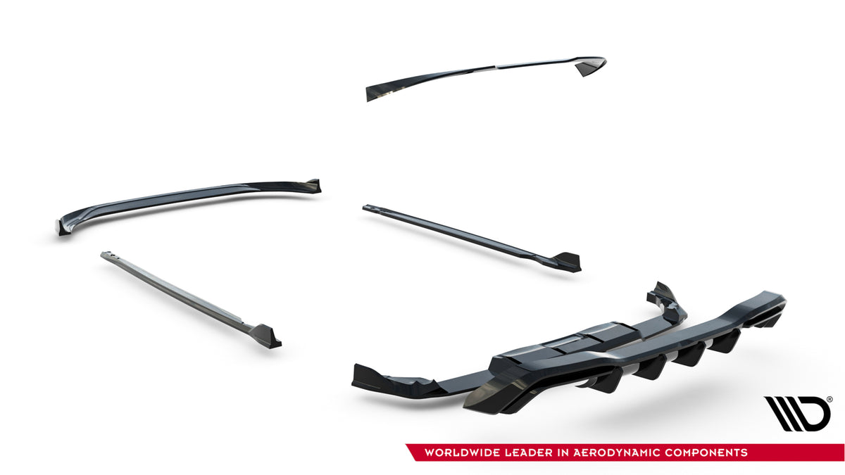 Frontspoiler Lippe, Seitenschweller, Heckdiffusor V.6 Volkswagen Golf R Hatchback MK8 Facelift