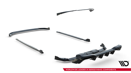 Frontspoiler Lippe, Seitenschweller, Heckdiffusor V.6 Volkswagen Golf R Hatchback MK8 Facelift