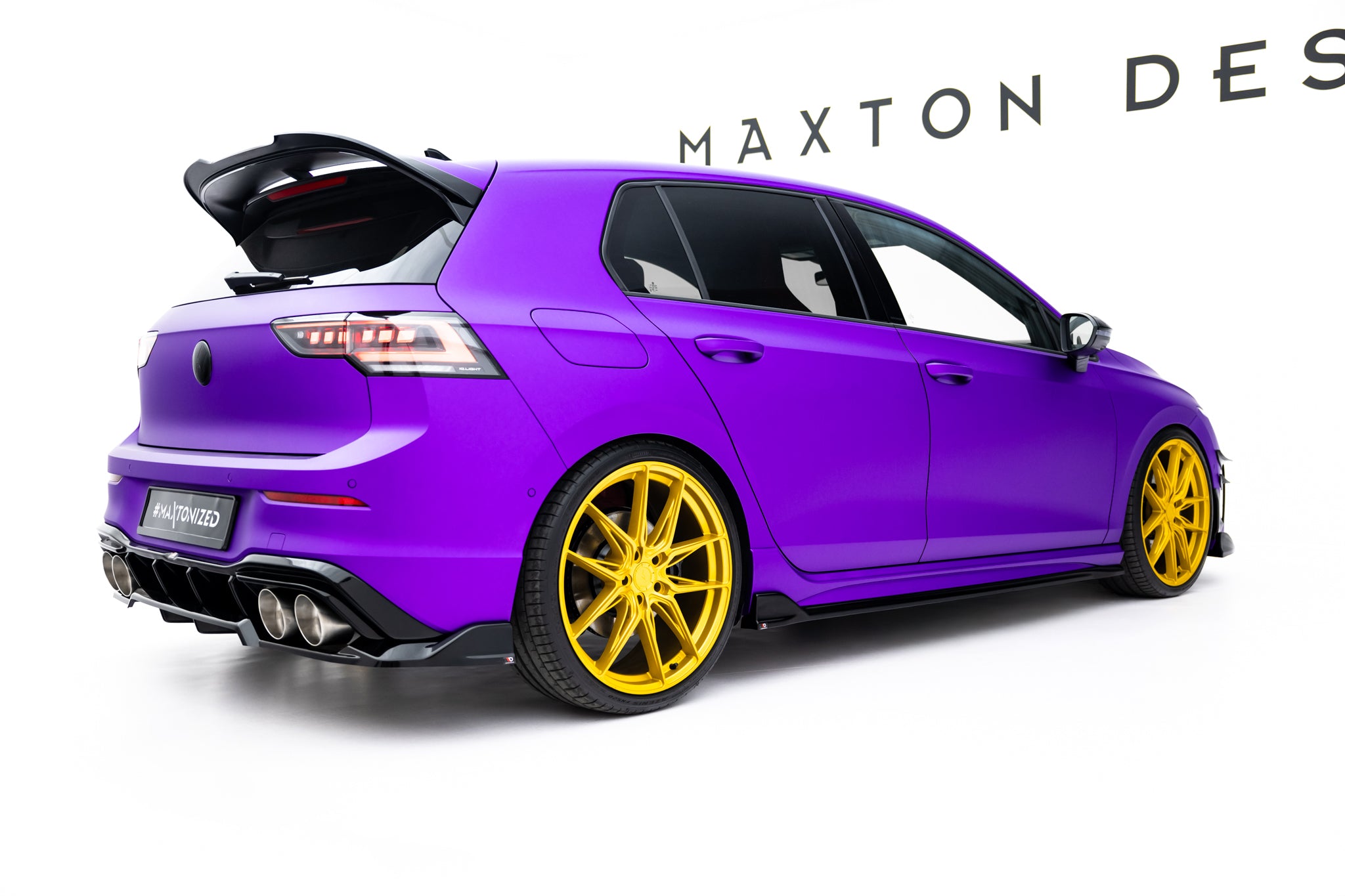 Frontspoiler Lippe, Seitenschweller, Heckdiffusor V.6 Volkswagen Golf R Hatchback MK8 Facelift