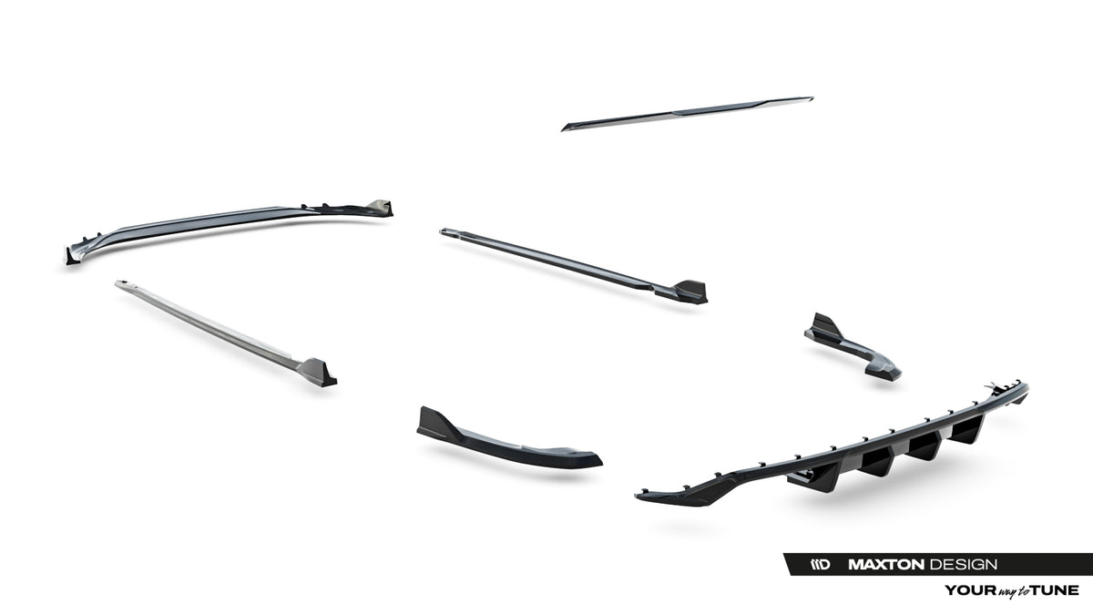 Frontspoiler Lippe, Seitenschweller, Heckdiffusor Volkswagen Golf R Variant MK8 Facelift