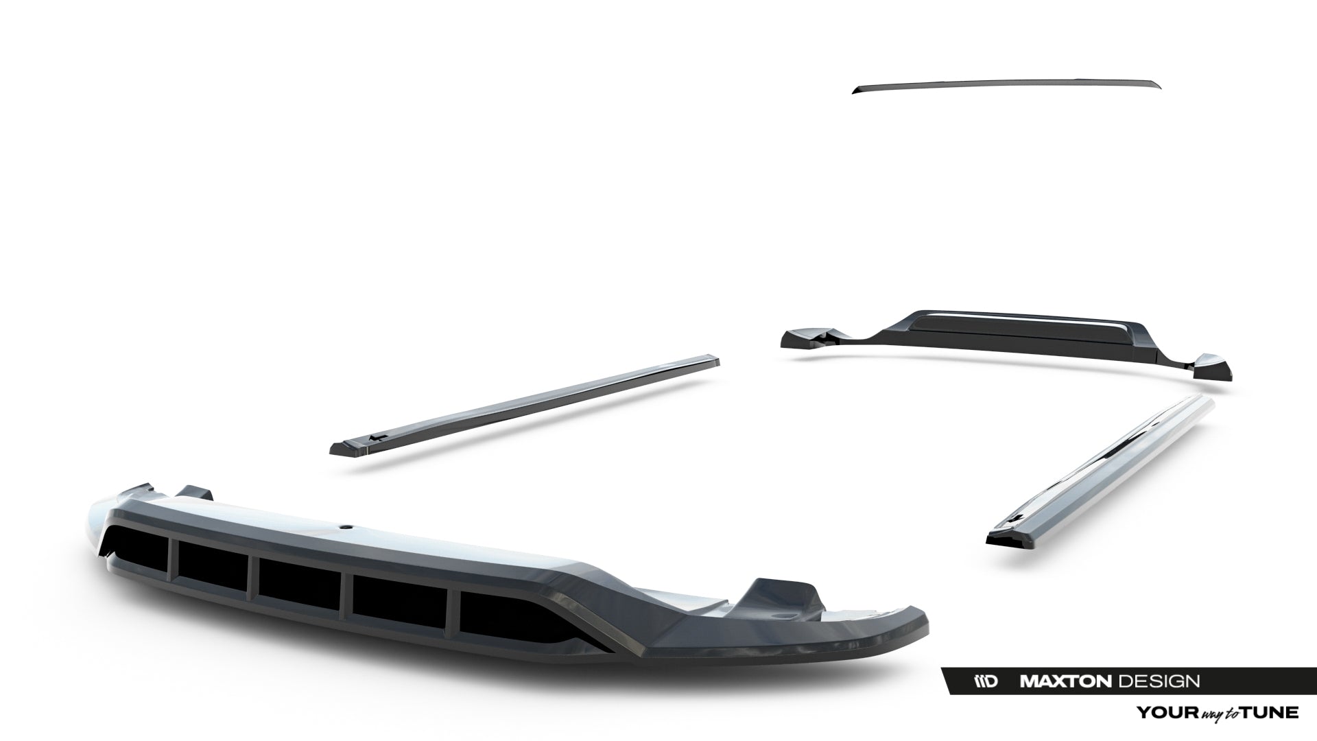 Frontspoiler Lippe, Seitenschweller, Heckdiffusor Volkswagen Touareg MK2
