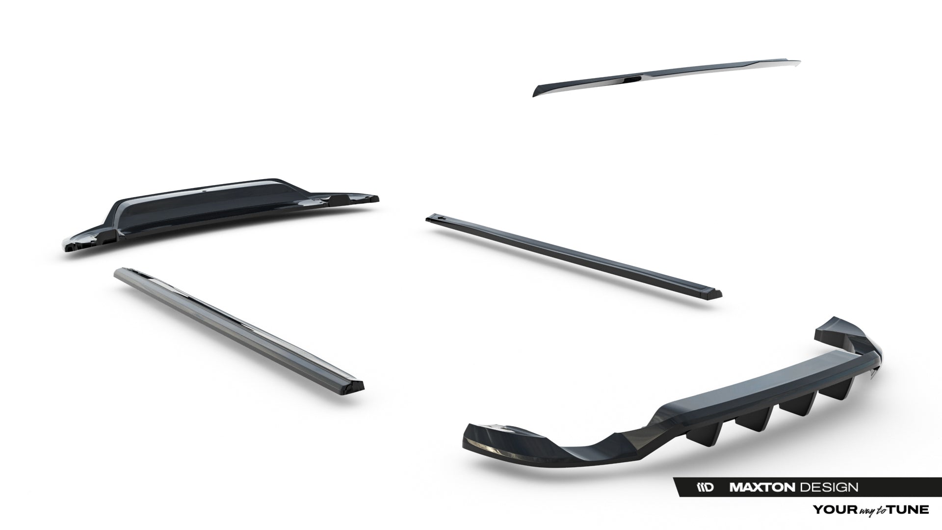 Frontspoiler Lippe, Seitenschweller, Heckdiffusor Volkswagen Touareg MK2