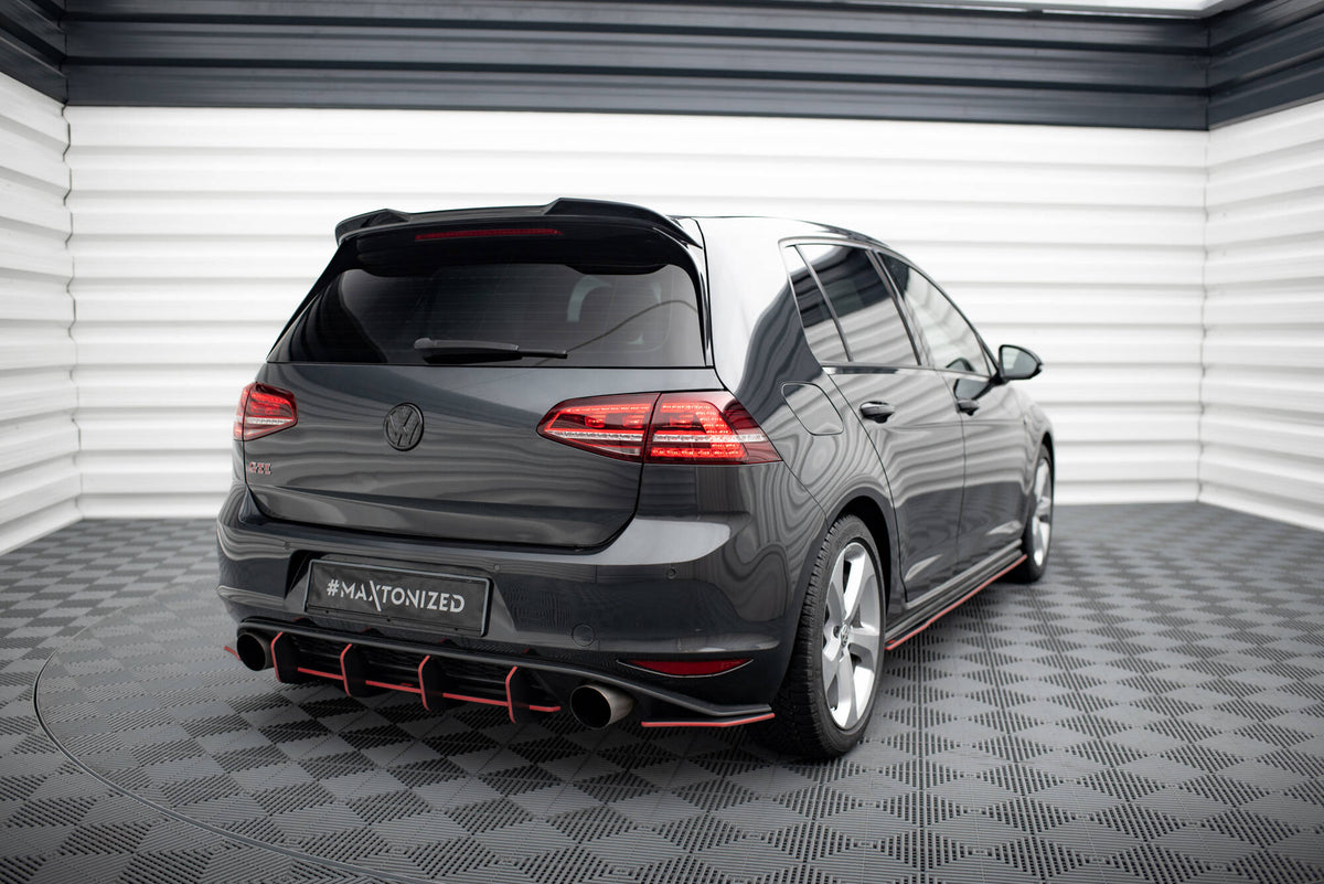 Unterer Heck Spoiler 3D Volkswagen Golf R / R-Line / GTI / GTD MK7 / MK7 Facelift