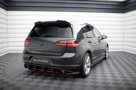 Unterer Heck Spoiler 3D Volkswagen Golf R / R-Line / GTI / GTD MK7 / MK7 Facelift