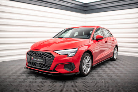 Street Pro Frontspoiler Lippe Flaps + Flaps Audi A3 8Y