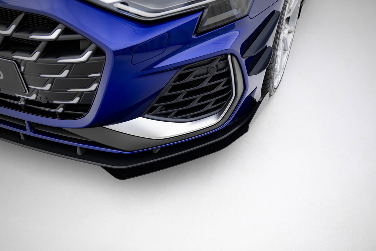 Street Pro Frontspoiler Lippe Flaps + Flaps Audi A3 S-Line Sedan / S3 Sedan 8Y Facelift