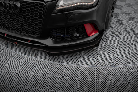 Street Pro Frontspoiler Lippe Flaps + Flaps Audi A7 RS7 Look C7