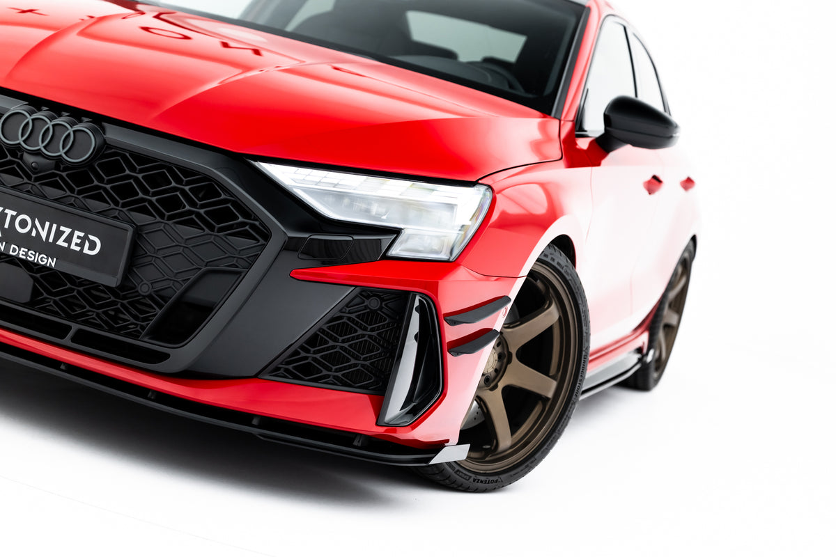 Street Pro Frontspoiler Lippe Flaps + Flaps Audi RS3 Sedan 8Y Facelift