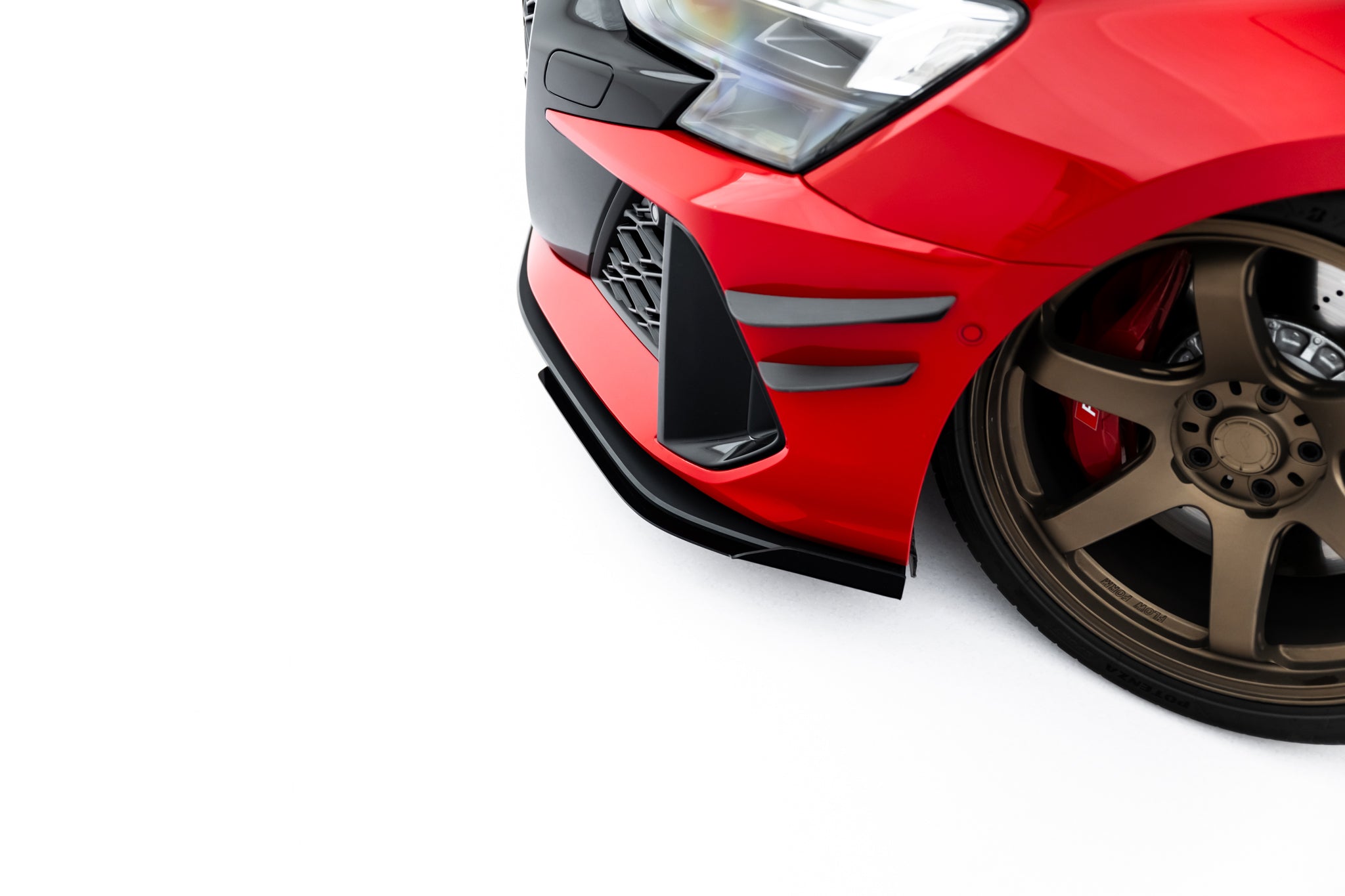 Street Pro Frontspoiler Lippe Flaps + Flaps Audi RS3 Sedan 8Y Facelift