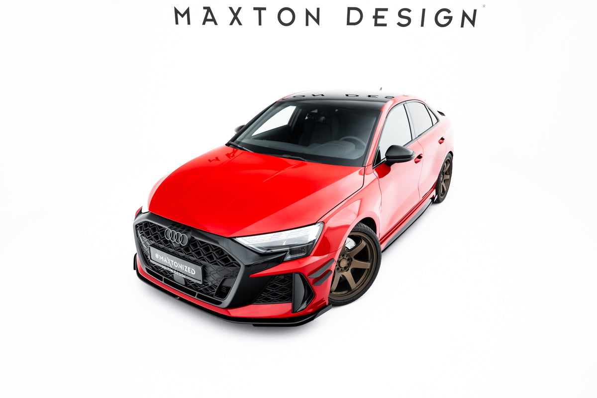 Street Pro Frontspoiler Lippe Flaps + Flaps Audi RS3 Sedan 8Y Facelift