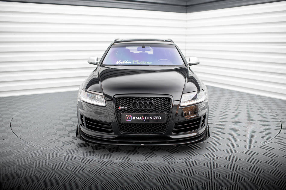 Street Pro Frontspoiler Lippe Flaps + Flaps Audi RS6 Avant C6