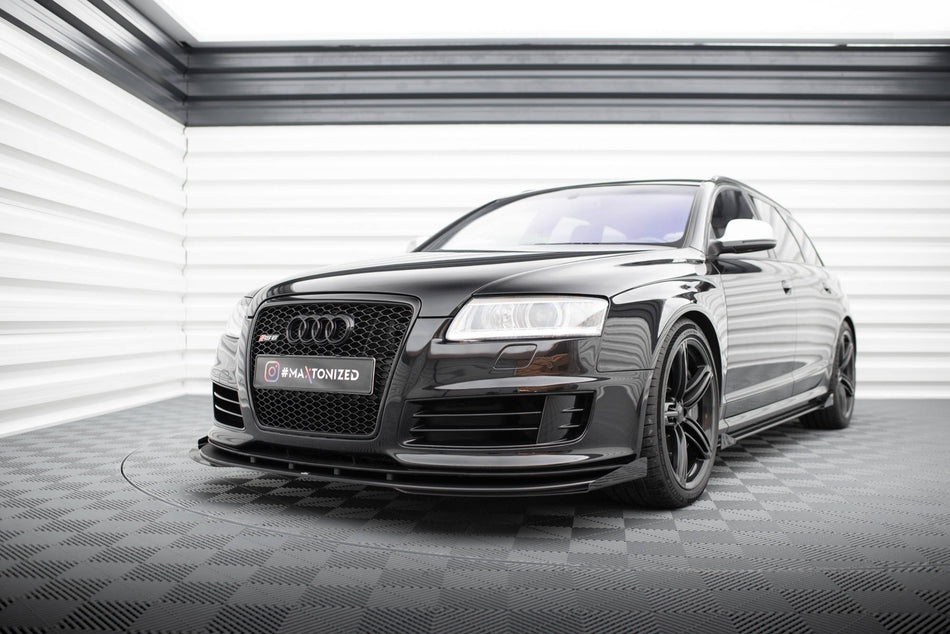 Street Pro Frontspoiler Lippe Flaps + Flaps Audi RS6 Avant C6