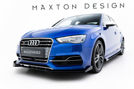 Street Pro Frontspoiler Lippe Flaps + Flaps Audi S3 / A3 S-Line Sedan 8V