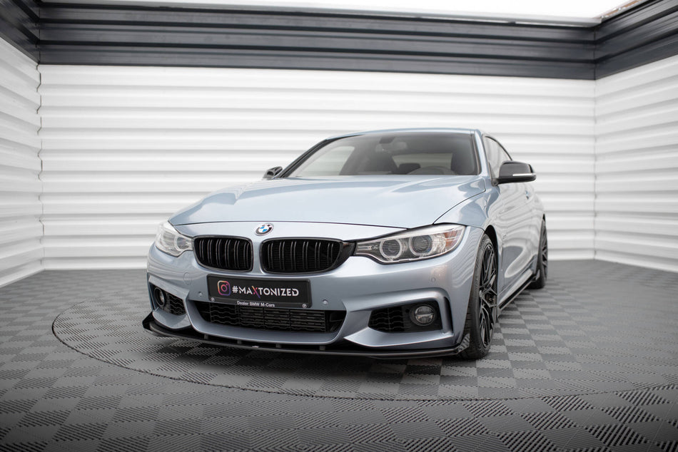 Street Pro Frontspoiler Lippe Flaps + Flaps BMW 4 Coupe / Gran Coupe / Cabrio M-PACK F32 / F36 / F33
