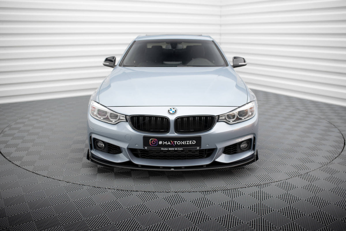 Street Pro Frontspoiler Lippe Flaps + Flaps BMW 4 Coupe / Gran Coupe / Cabrio M-PACK F32 / F36 / F33