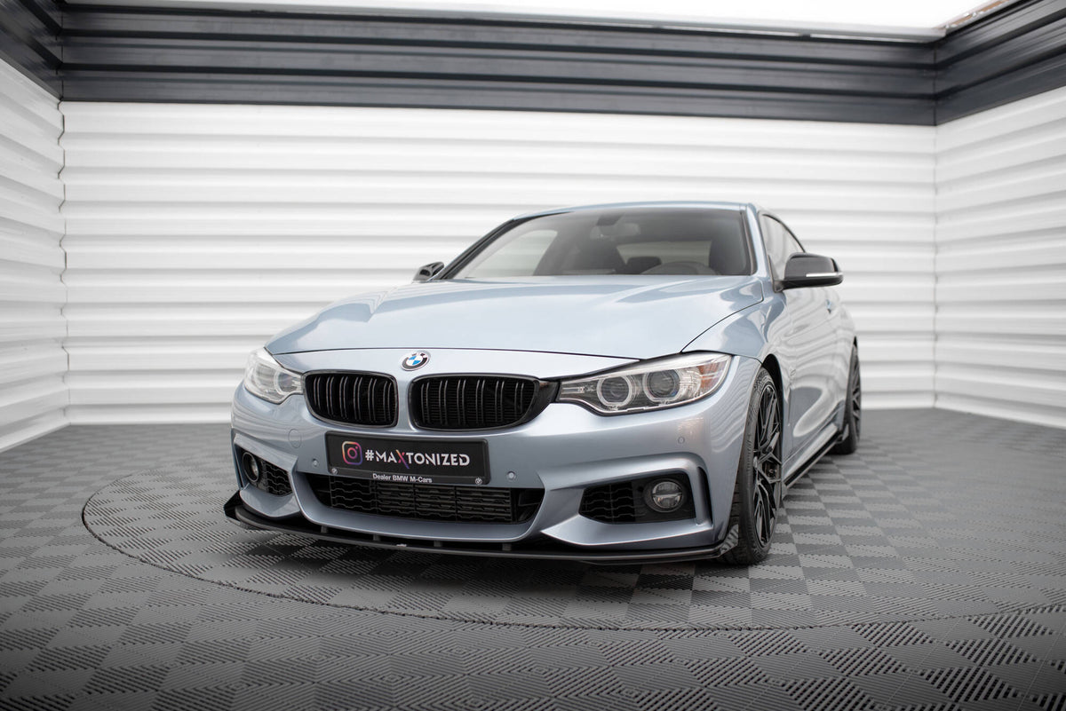 Street Pro Frontspoiler Lippe Flaps + Flaps BMW 4 Coupe / Gran Coupe / Cabrio M-PACK F32 / F36 / F33
