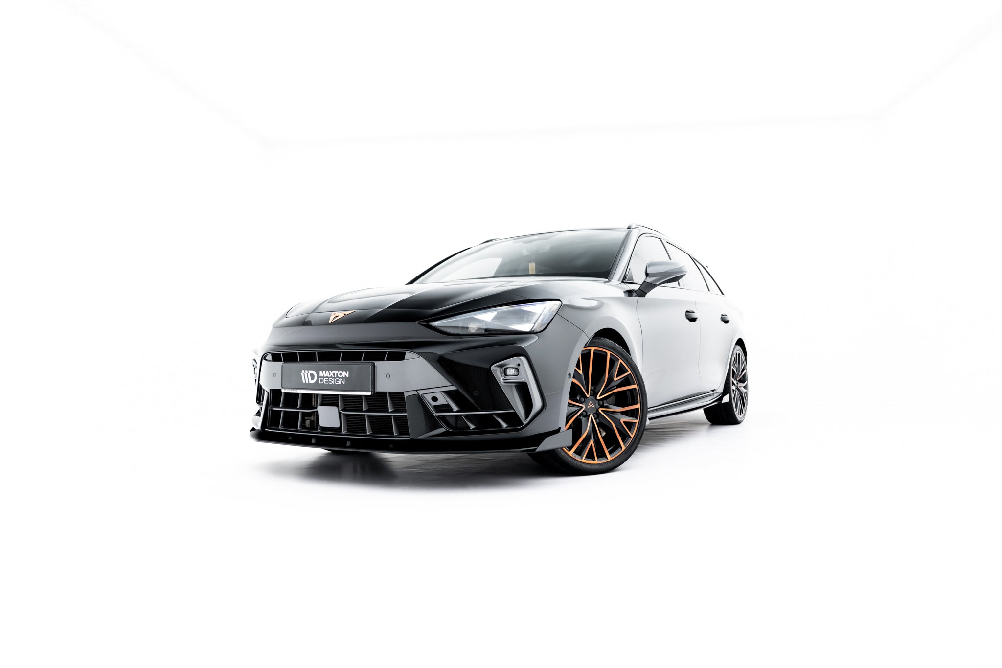 Street Pro Frontspoiler Lippe Flaps + Flaps Cupra Leon ST / Hatchback MK1 Facelift