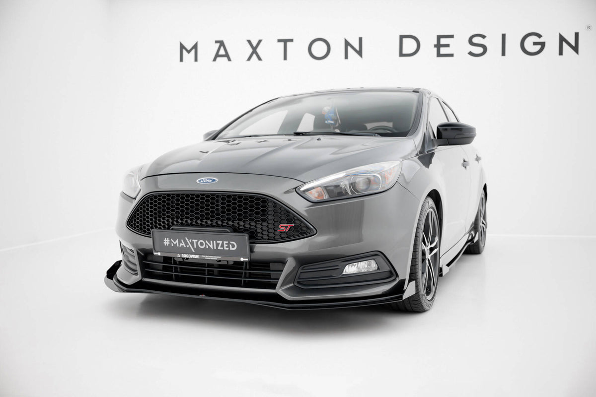 Street Pro Frontspoiler Lippe Flaps + Flaps Ford Focus ST MK3 Facelift