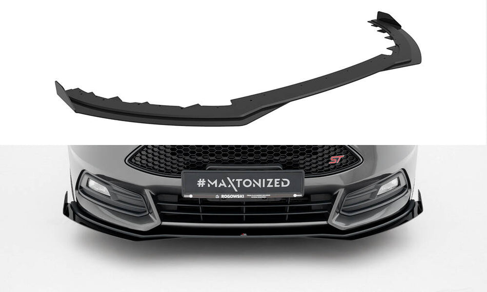 Street Pro Frontspoiler Lippe Flaps + Flaps Ford Focus ST MK3 Facelift