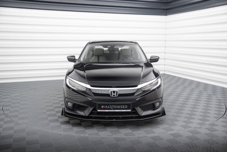 Street Pro Frontspoiler Lippe Flaps + Flaps Honda Civic Sedan MK10