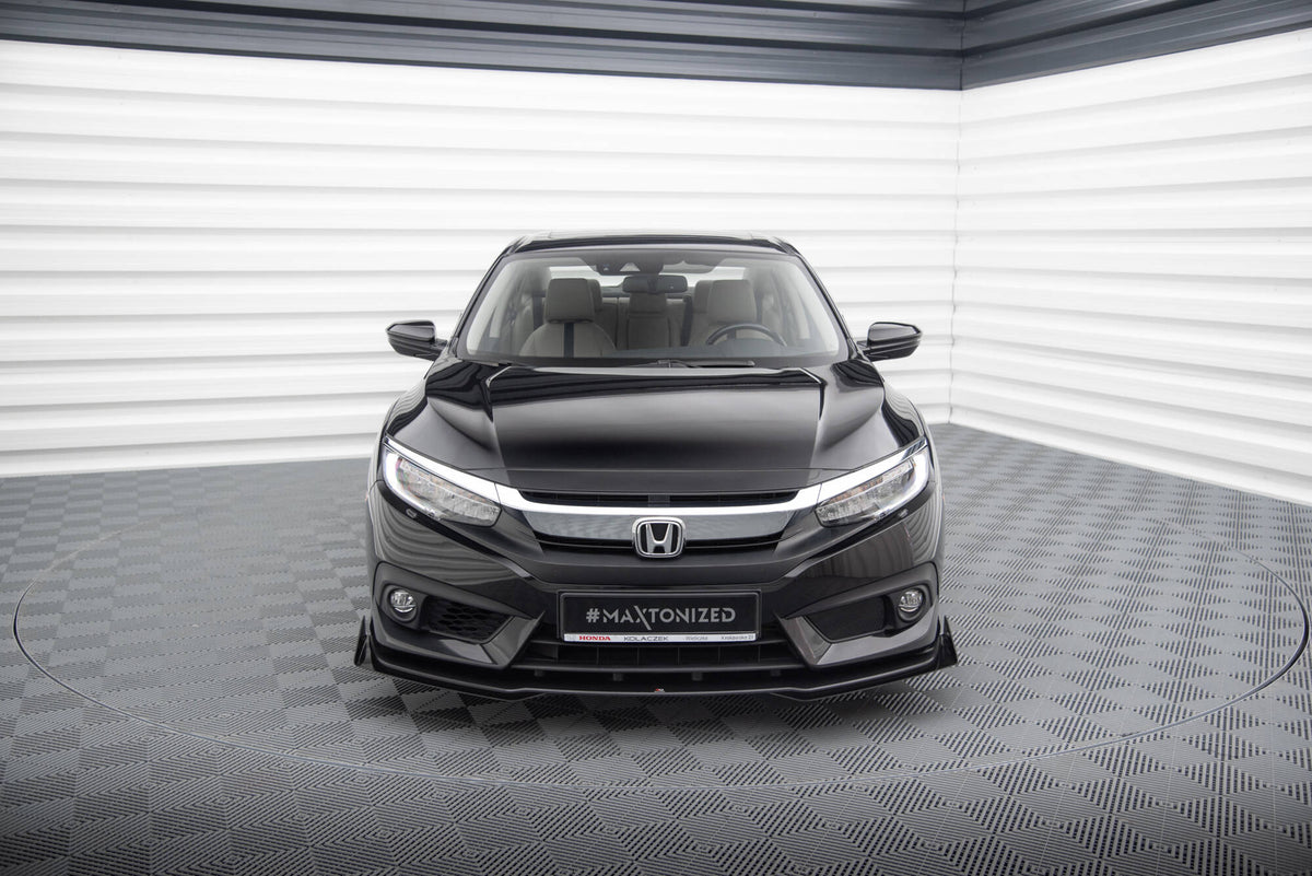Street Pro Frontspoiler Lippe Flaps + Flaps Honda Civic Sedan MK10