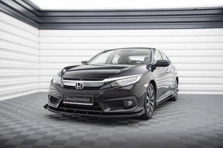 Street Pro Frontspoiler Lippe Flaps + Flaps Honda Civic Sedan MK10