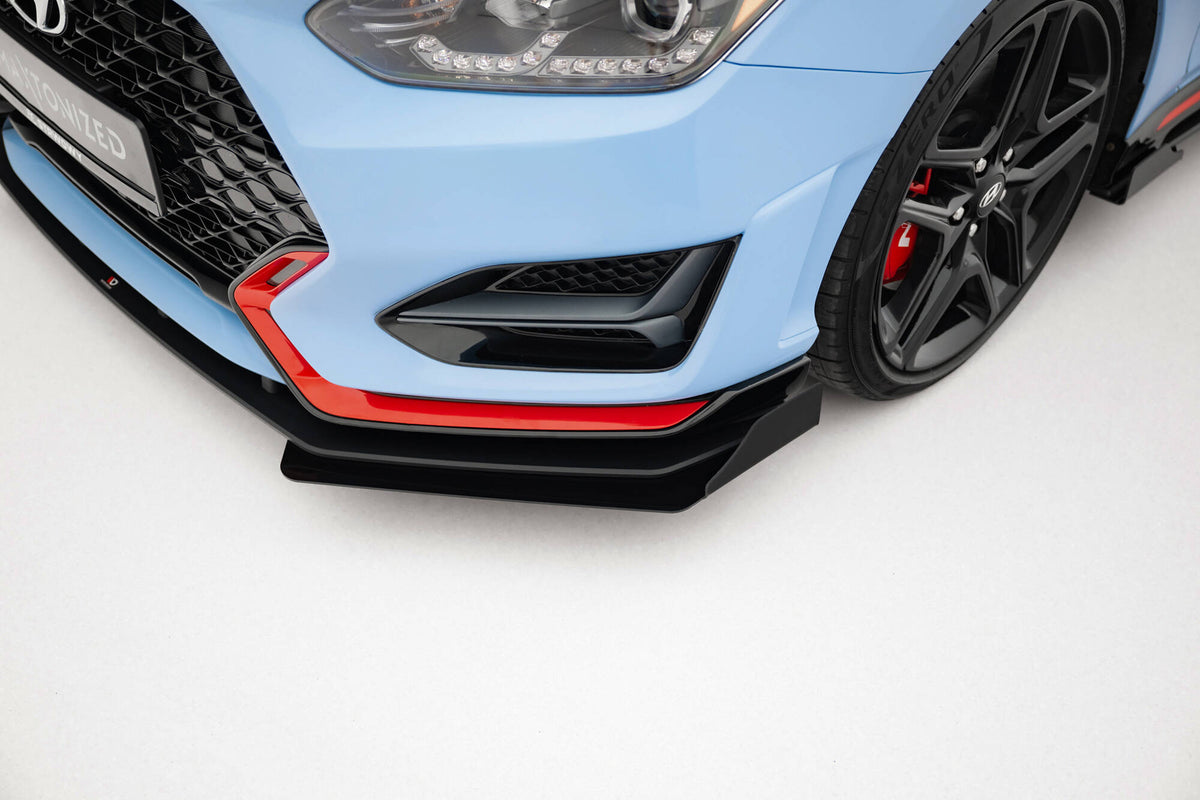 Street Pro Frontspoiler Lippe Flaps + Flaps Hyundai Veloster N MK2
