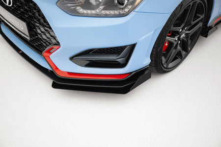 Street Pro Frontspoiler Lippe Flaps + Flaps Hyundai Veloster N MK2