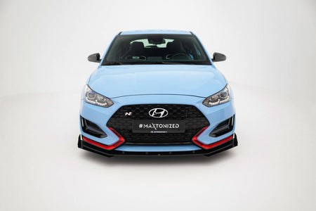 Street Pro Frontspoiler Lippe Flaps + Flaps Hyundai Veloster N MK2
