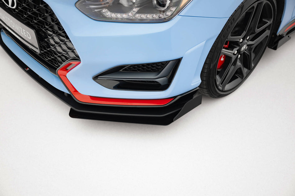 Street Pro Frontspoiler Lippe Flaps + Flaps Hyundai Veloster N MK2